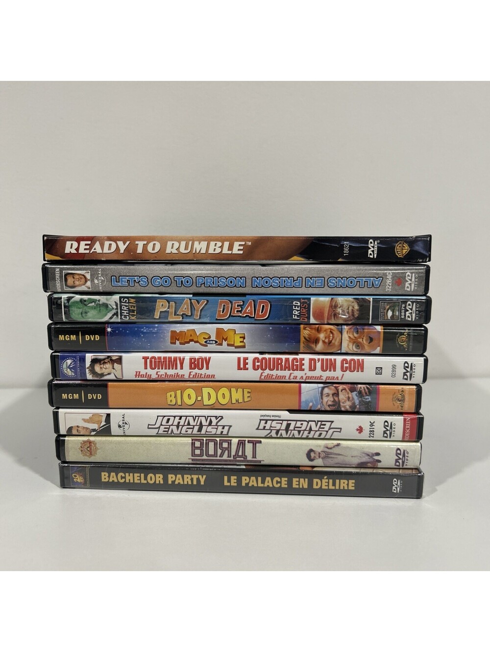 Cult Classic Comedy DVD Lot 9 Ready to Rumble Tommy Boy Borat Pauly Shore